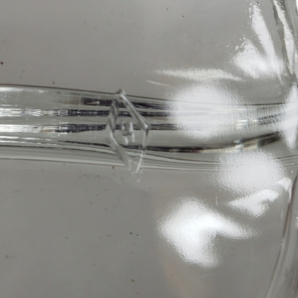 Heisey Orchid Etched Clear Glass Divided Dish - Picture 5 of 5
